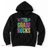 School Rocks Back To School Rockin 11th Grade Rocks Hoodie thumb 0