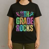 School Rocks Back To School Rockin 11th Grade Rocks T-Shirt thumb 4