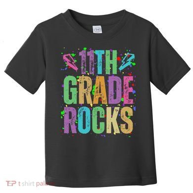 School Rocks Back To School Rockin 11th Grade Rocks Toddler T-Shirt