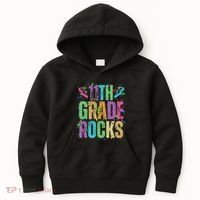School Rocks Back To School Rockin 11th Grade Rocks Kids Hoodie thumb 0