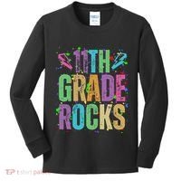 School Rocks Back To School Rockin 11th Grade Rocks Kids Long Sleeve Shirt thumb 0