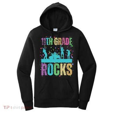 School Rocks Back To School Rockin 11th Grade Rocks Women's Hoodie