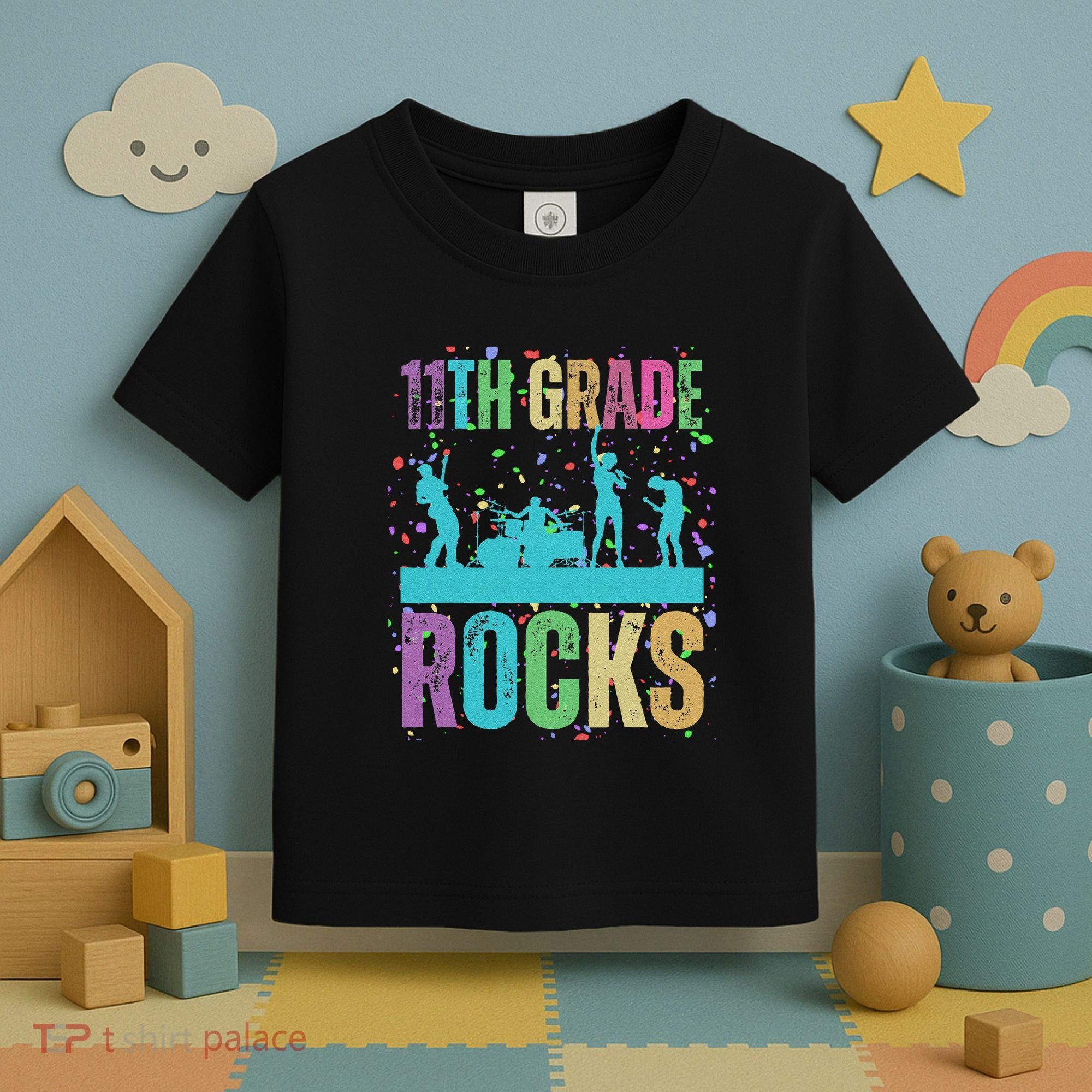 School Rocks Back To School Rockin 11th Grade Rocks Toddler T-Shirt