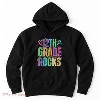 School Rocks Back To School Rockin 12th Grade Rocks Hoodie thumb 0