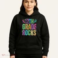 School Rocks Back To School Rockin 12th Grade Rocks Hoodie thumb 5