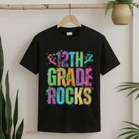School Rocks Back To School Rockin 12th Grade Rocks T-Shirt thumb 2