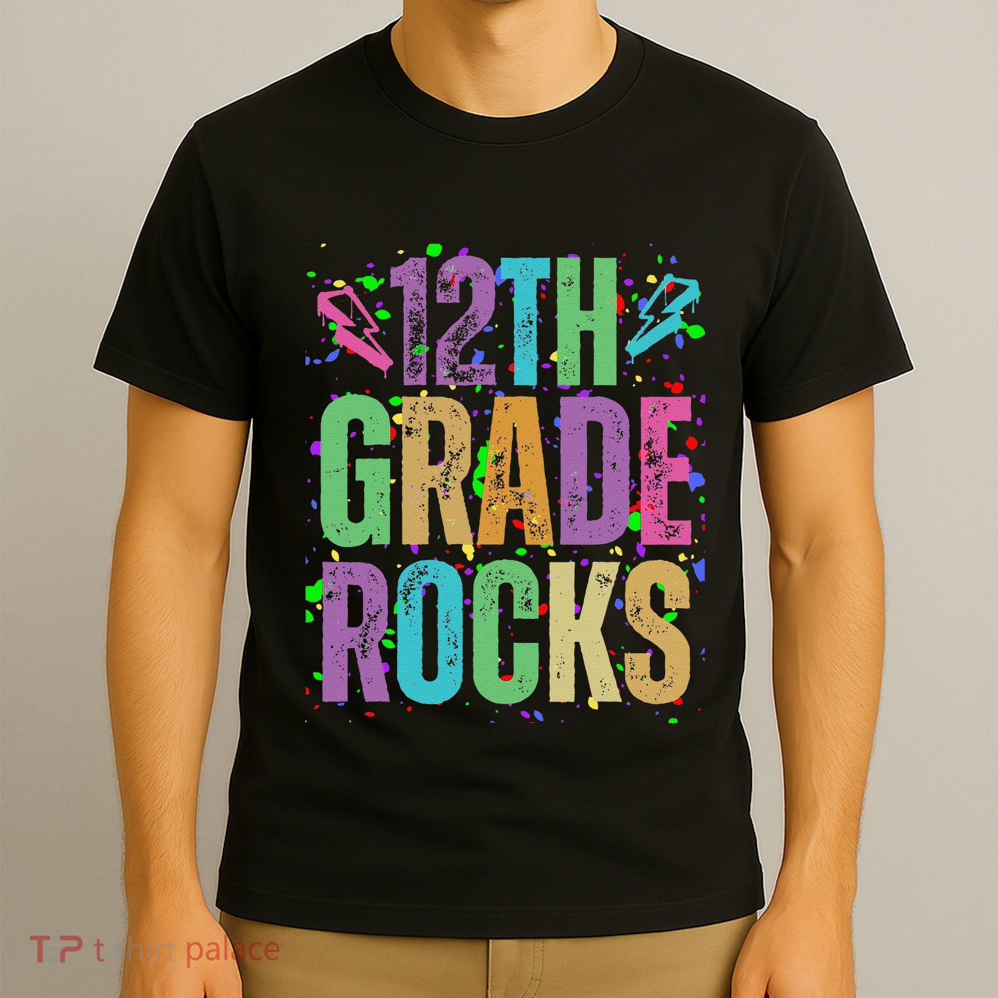 School Rocks Back To School Rockin 12th Grade Rocks T-Shirt