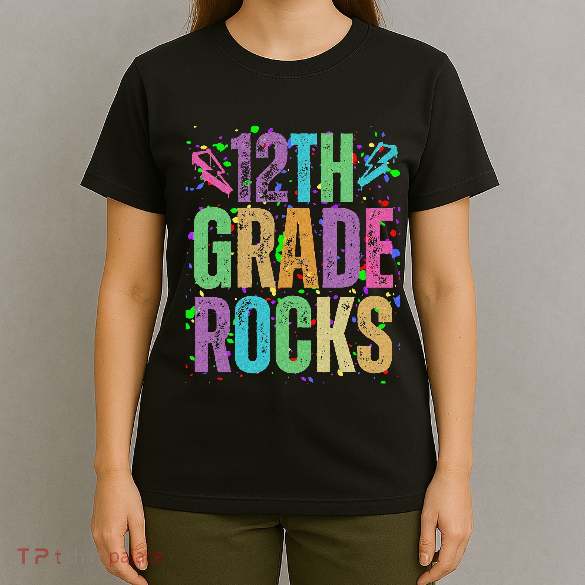 School Rocks Back To School Rockin 12th Grade Rocks T-Shirt