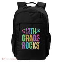 School Rocks Back To School Rockin 12th Grade Rocks Backpack thumb 0