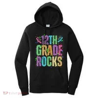 School Rocks Back To School Rockin 12th Grade Rocks Women's Hoodie thumb 0
