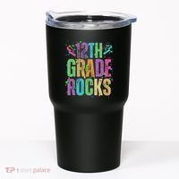 School Rocks Back To School Rockin 12th Grade Rocks Tumbler thumb 0