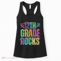 School Rocks Back To School Rockin 12th Grade Rocks Women's Tank Top thumb 0