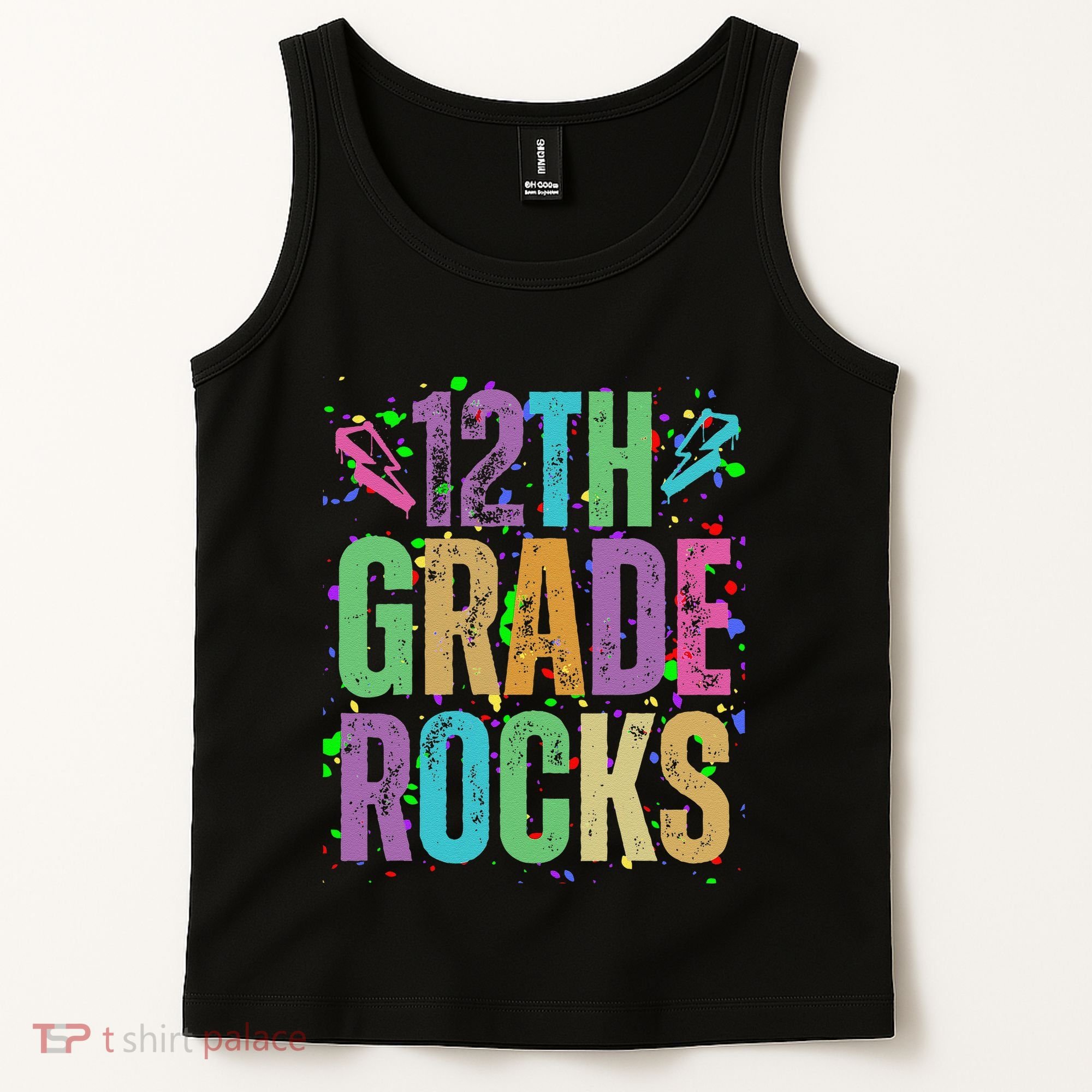 School Rocks Back To School Rockin 12th Grade Rocks Tank Top