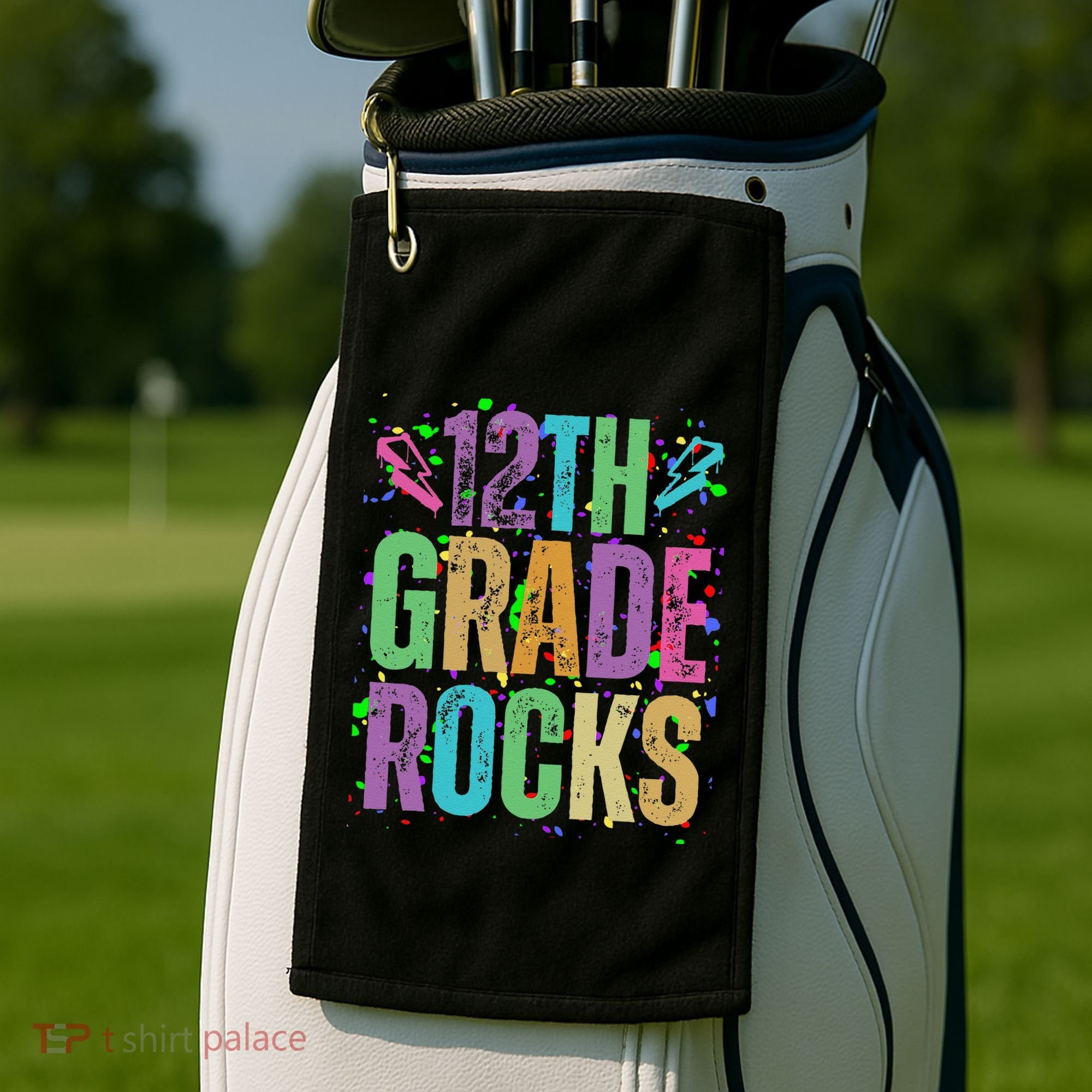 School Rocks Back To School Rockin 12th Grade Rocks Golf Towel