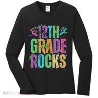 School Rocks Back To School Rockin 12th Grade Rocks Women's Long Sleeve Shirt thumb 0