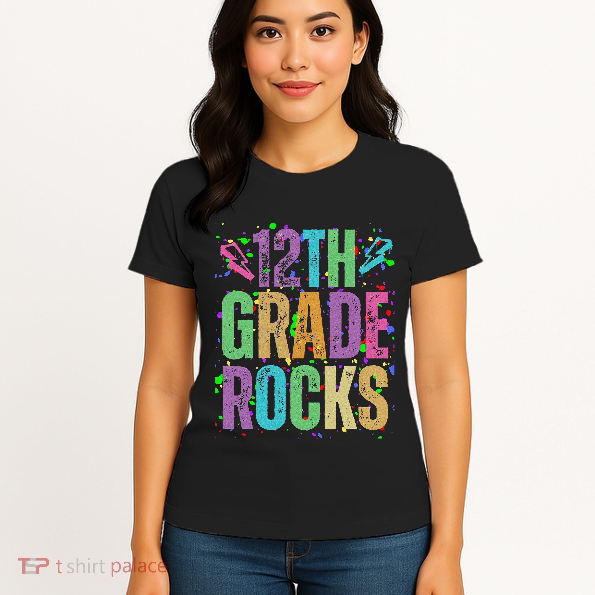 School Rocks Back To School Rockin 12th Grade Rocks Women's T-Shirt