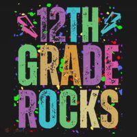 School Rocks Back To School Rockin 12th Grade Rocks Kids T-Shirt thumb 4