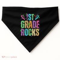 School Rocks Back To School Rockin 1st Grade Rocks USA-Made Doggie Bandana thumb 0