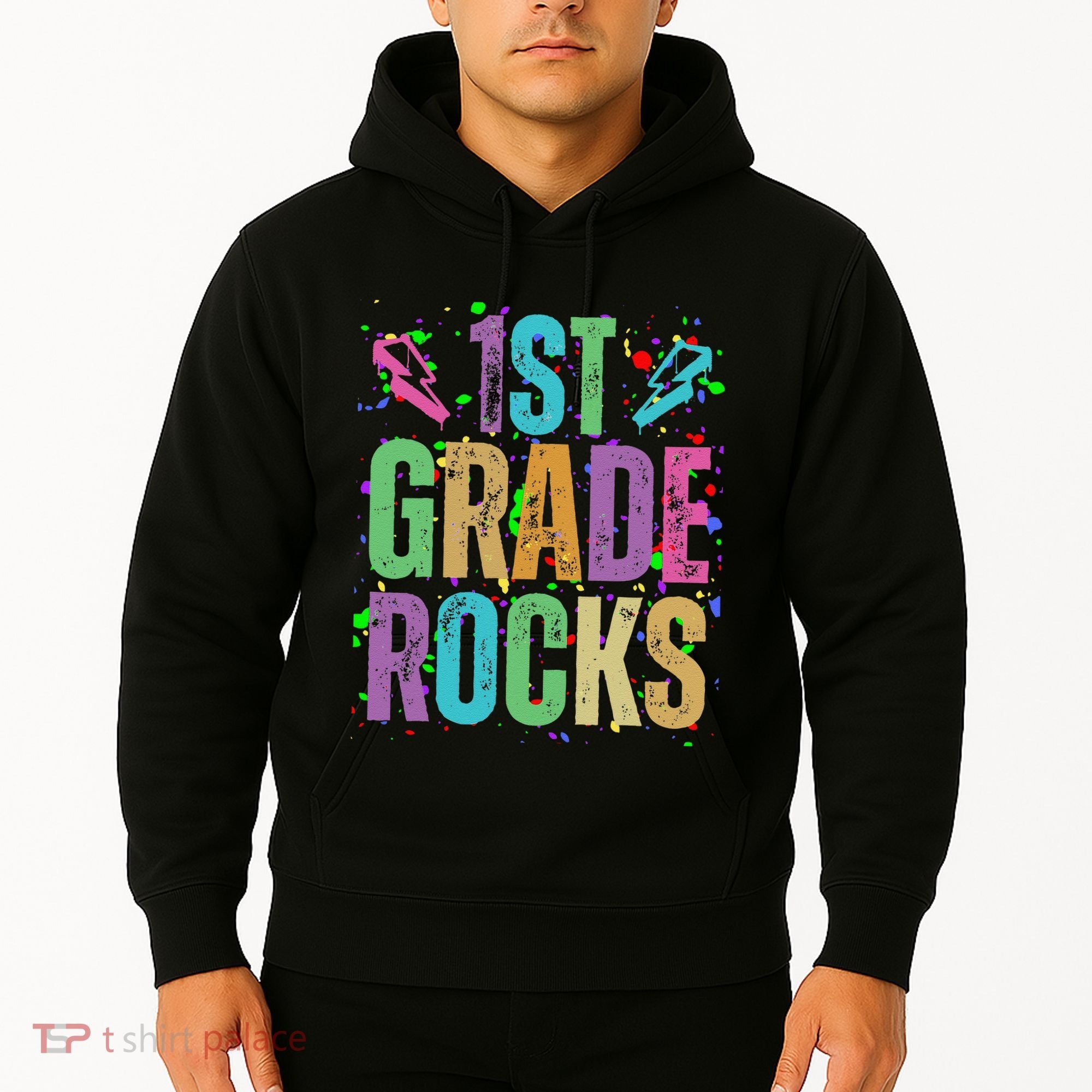 School Rocks Back To School Rockin 1st Grade Rocks Hoodie