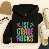 School Rocks Back To School Rockin 1st Grade Rocks Hoodie thumb 4