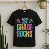School Rocks Back To School Rockin 1st Grade Rocks T-Shirt thumb 2