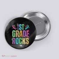 School Rocks Back To School Rockin 1st Grade Rocks Button thumb 0