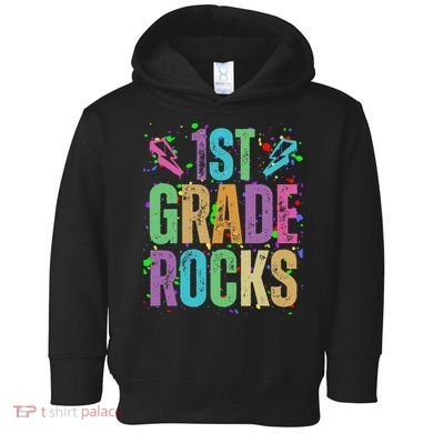 School Rocks Back To School Rockin 1st Grade Rocks Toddler Hoodie