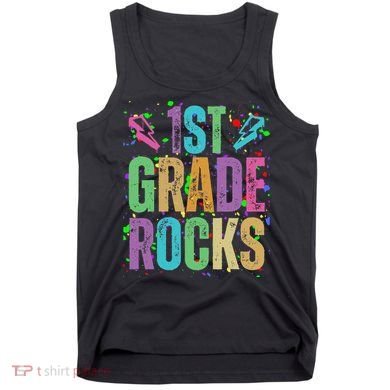 School Rocks Back To School Rockin 1st Grade Rocks Tank Top