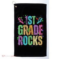 School Rocks Back To School Rockin 1st Grade Rocks Golf Towel thumb 0