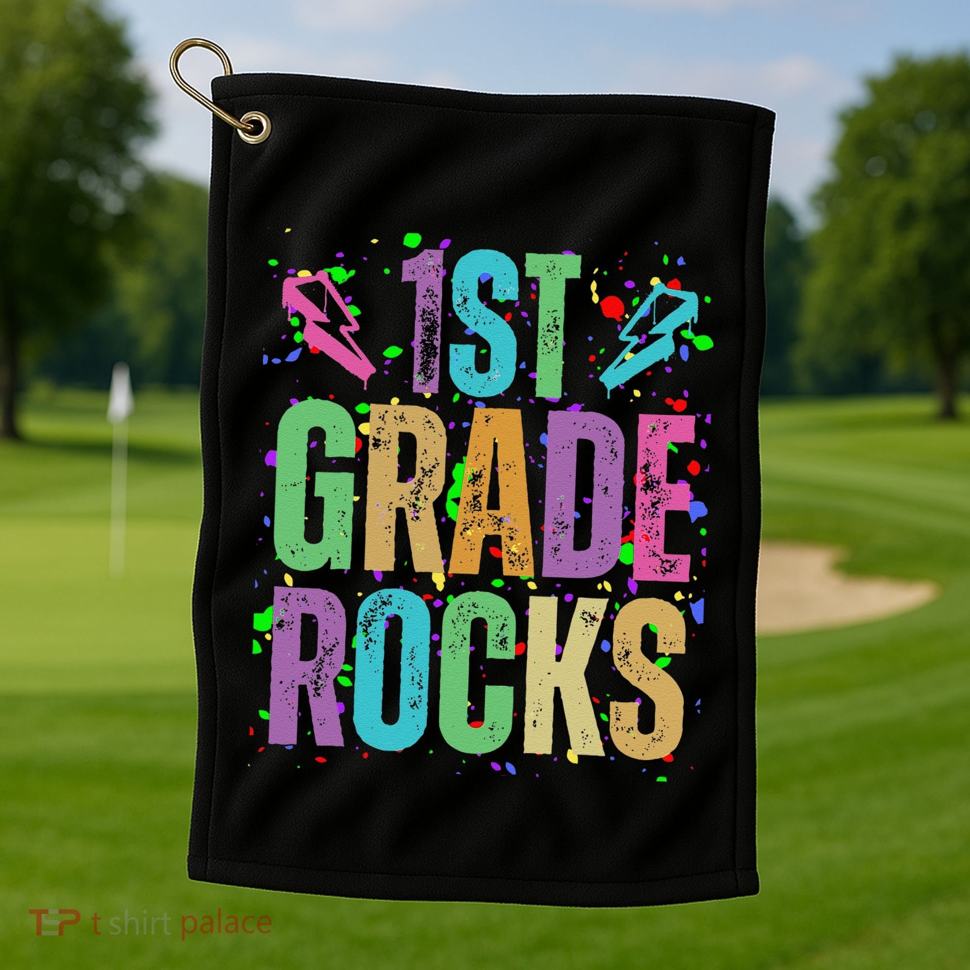 School Rocks Back To School Rockin 1st Grade Rocks Golf Towel