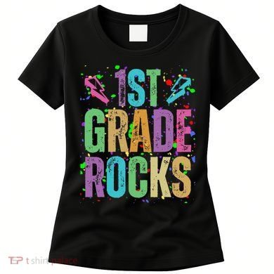 School Rocks Back To School Rockin 1st Grade Rocks Women's T-Shirt