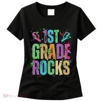 School Rocks Back To School Rockin 1st Grade Rocks Women's T-Shirt thumb 0