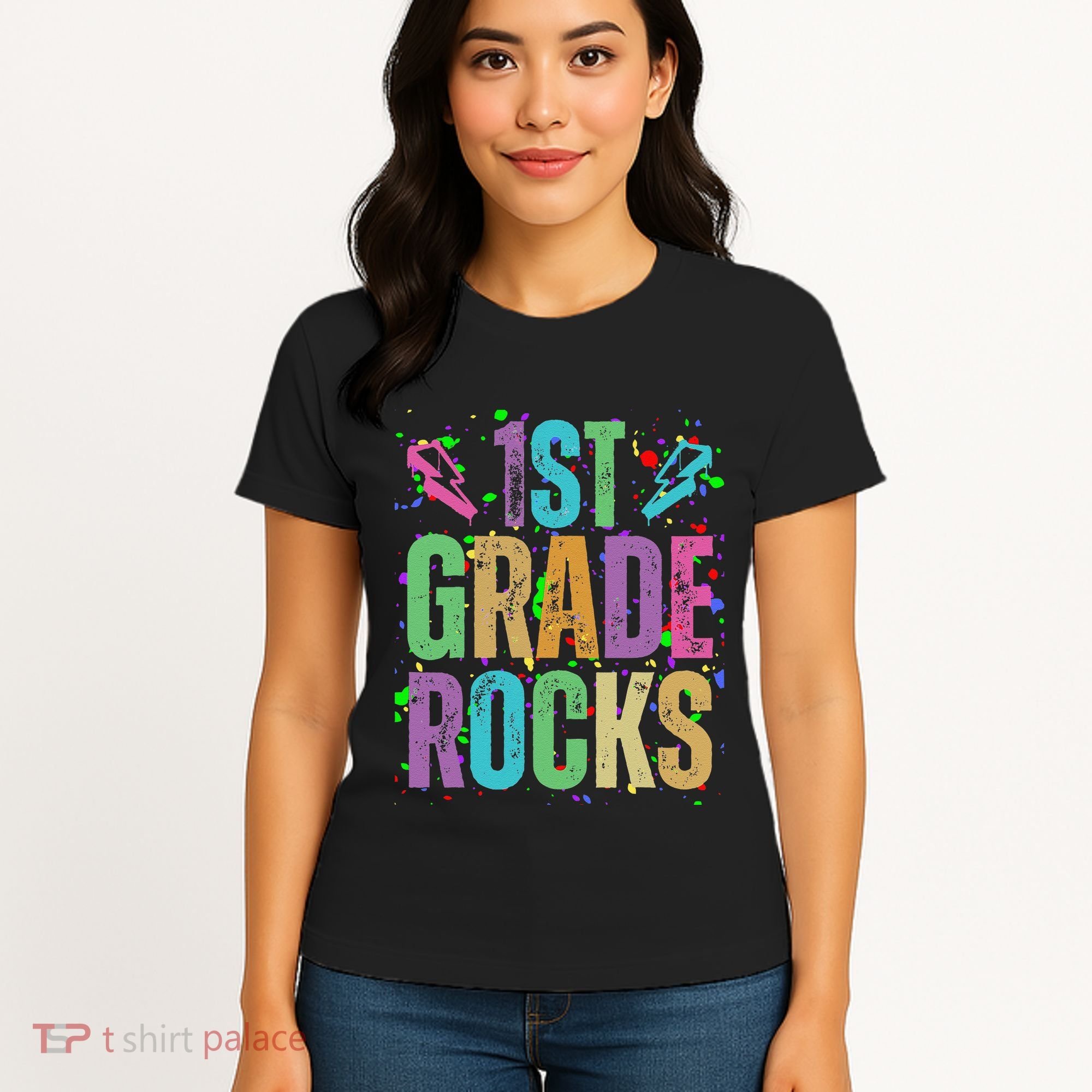 School Rocks Back To School Rockin 1st Grade Rocks Women's T-Shirt
