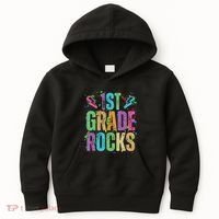 School Rocks Back To School Rockin 1st Grade Rocks Kids Hoodie thumb 0
