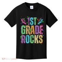 School Rocks Back To School Rockin 1st Grade Rocks Kids T-Shirt thumb 0