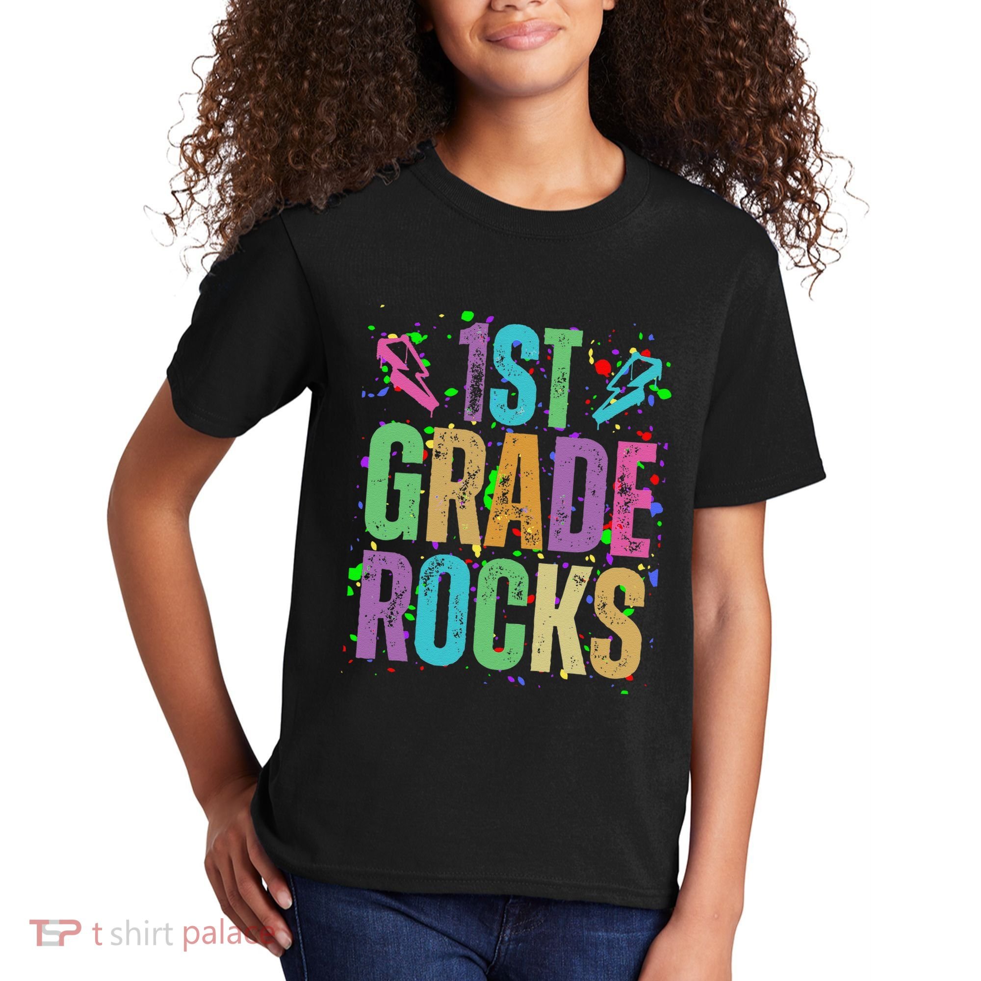 School Rocks Back To School Rockin 1st Grade Rocks Kids T-Shirt