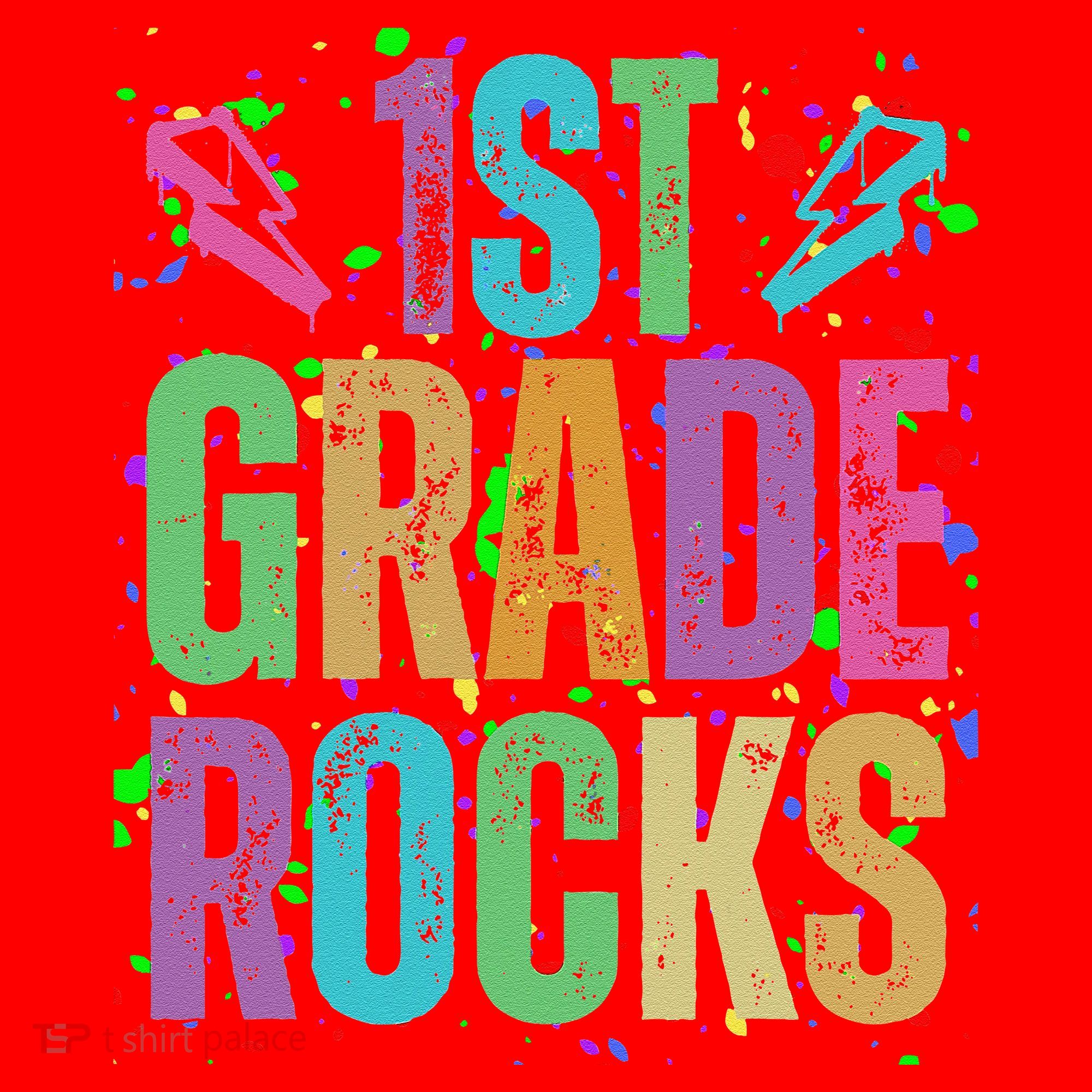 School Rocks Back To School Rockin 1st Grade Rocks Santa Hat