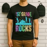 School Rocks Back To School Rockin 1st Grade Rocks T-Shirt thumb 6