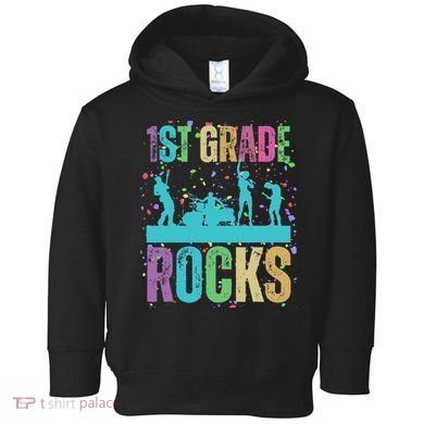 School Rocks Back To School Rockin 1st Grade Rocks Toddler Hoodie