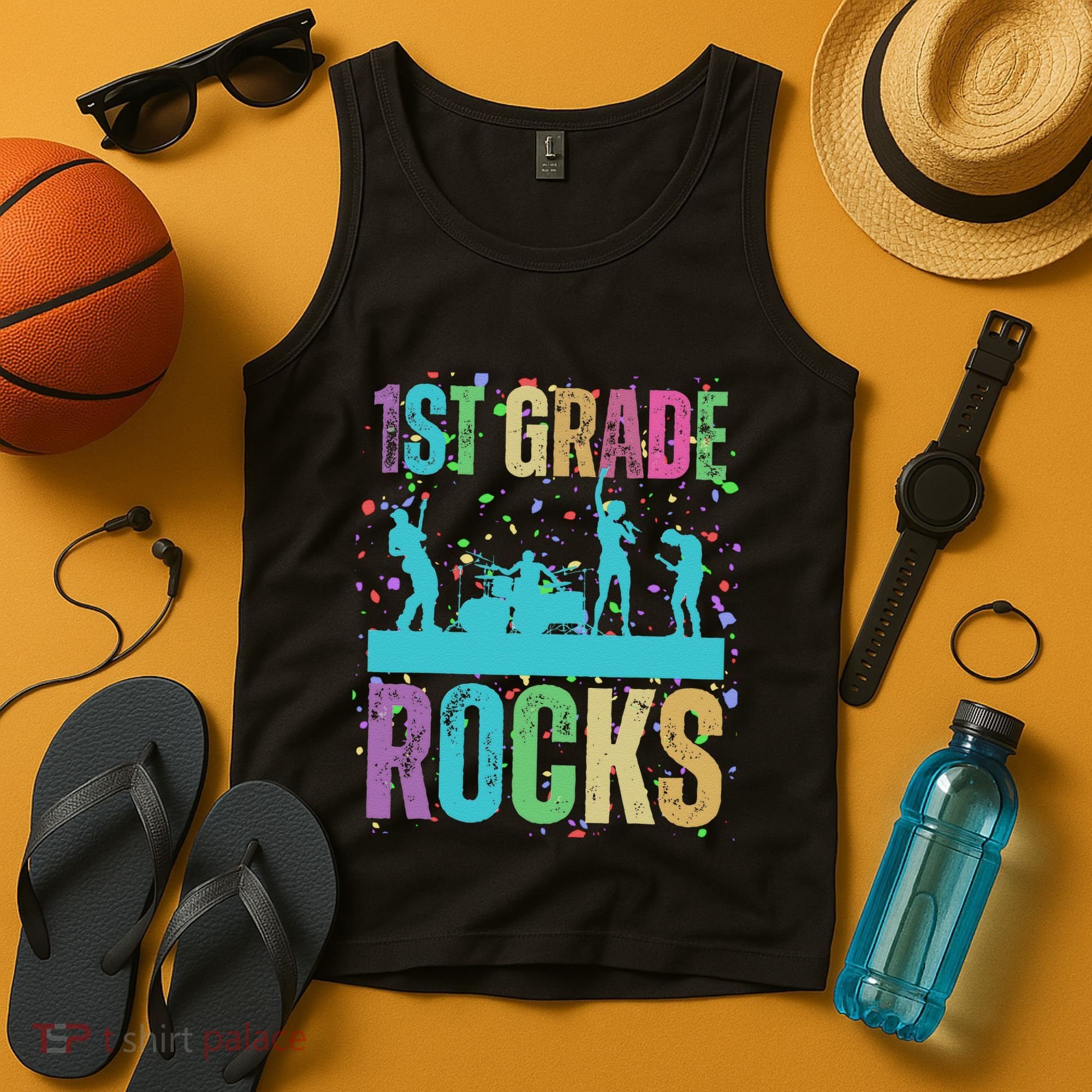 School Rocks Back To School Rockin 1st Grade Rocks Tank Top