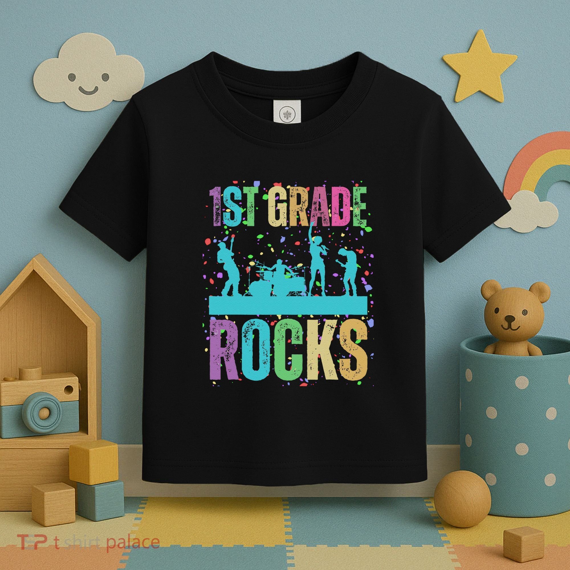 School Rocks Back To School Rockin 1st Grade Rocks Toddler T-Shirt