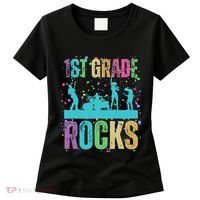School Rocks Back To School Rockin 1st Grade Rocks Women's T-Shirt thumb 0