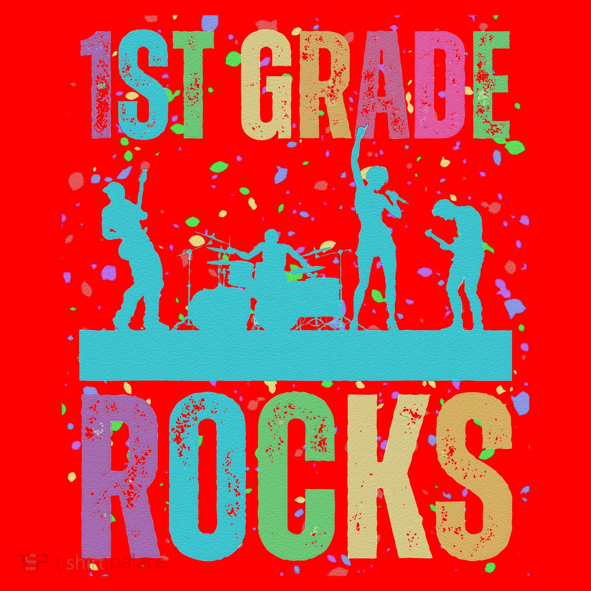 School Rocks Back To School Rockin 1st Grade Rocks Santa Hat