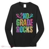 School Rocks Back To School Rockin 2nd Grade Rocks Long Sleeve Shirt thumb 0