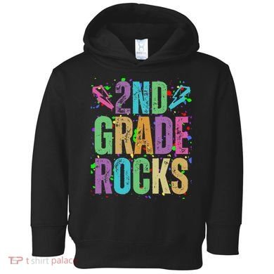 School Rocks Back To School Rockin 2nd Grade Rocks Toddler Hoodie