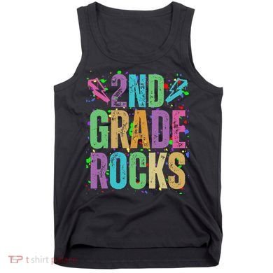 School Rocks Back To School Rockin 2nd Grade Rocks Tank Top