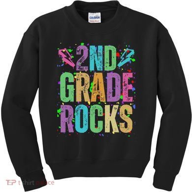 School Rocks Back To School Rockin 2nd Grade Rocks Kids Sweatshirt