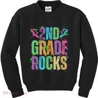 School Rocks Back To School Rockin 2nd Grade Rocks Kids Sweatshirt thumb 0