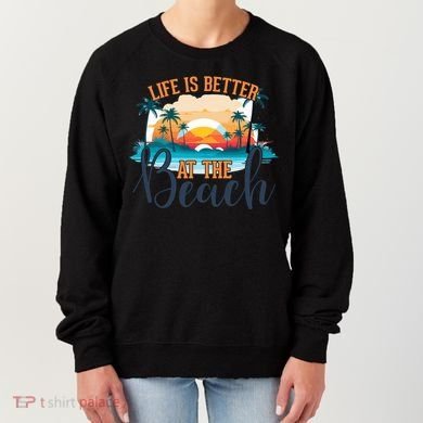 Summer Retro Beach Vibes Graphic Women's Sweatshirt