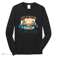 Summer Retro Beach Vibes Graphic Long Sleeve Shirt thumb 0